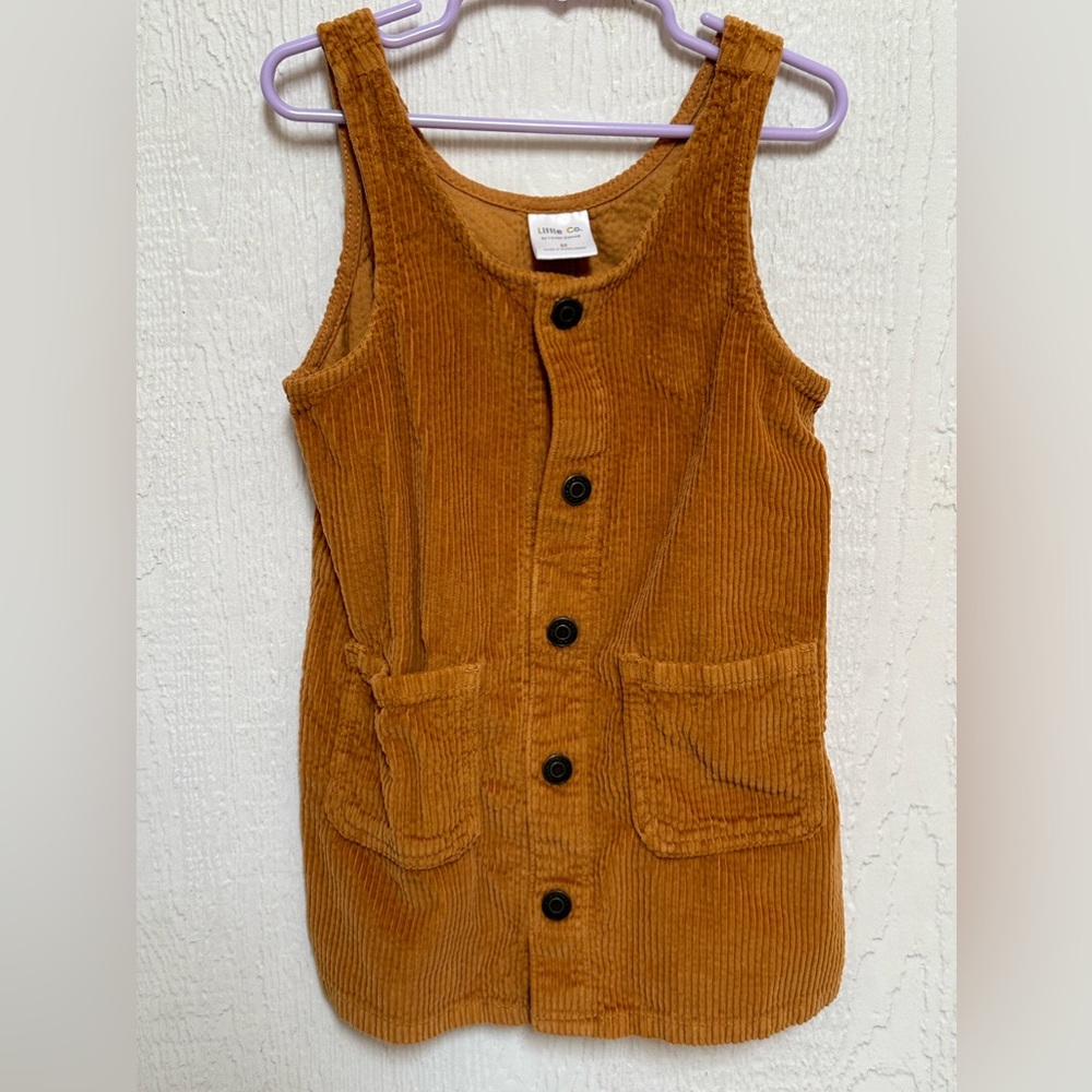 Little Co. 5t mustard color, corduroy dress